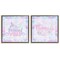 Stupell Industries Dreamy Mermaid Phrases with Scales 2pc Floating Frame Set, design by Kim Allen
